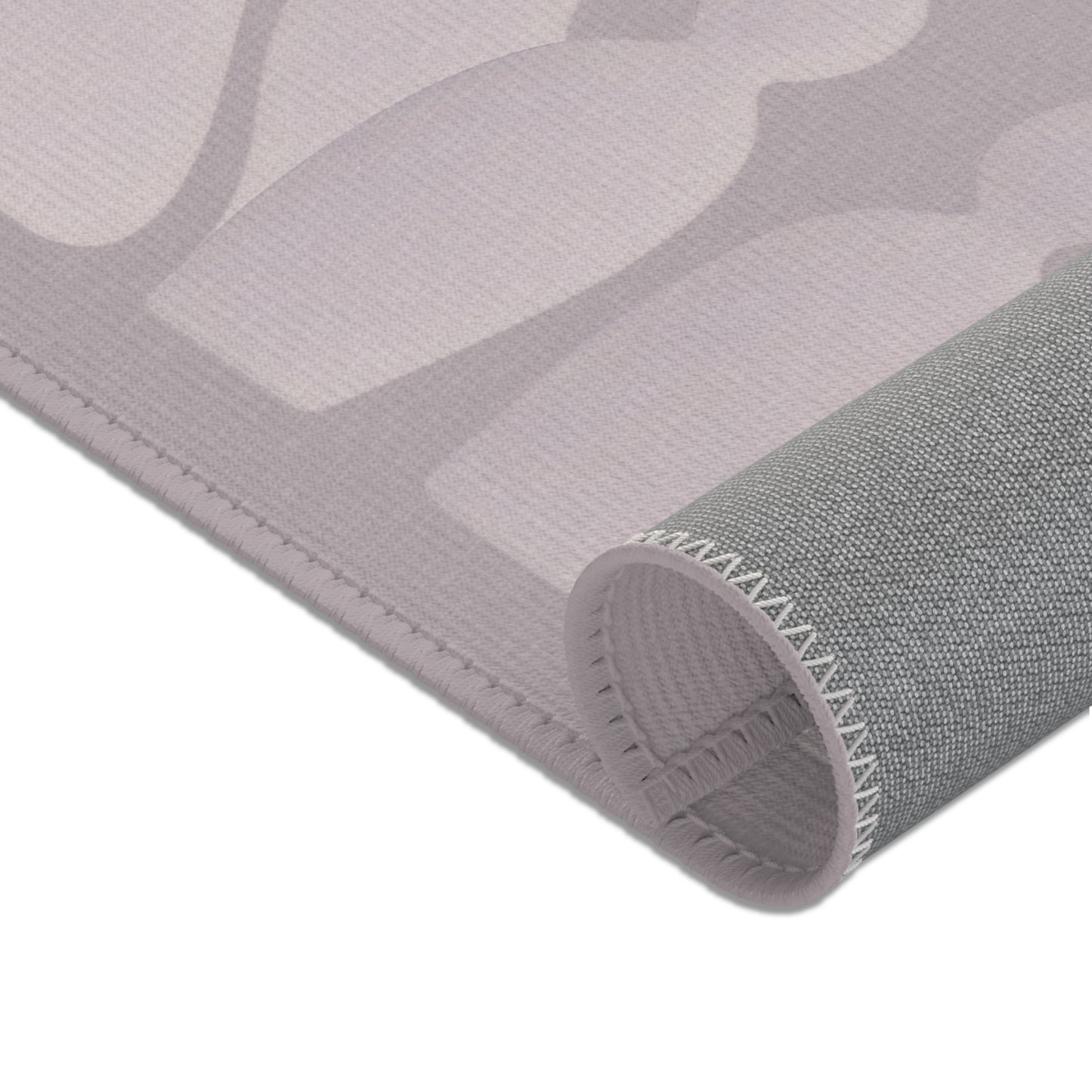 Monochrome Rug “Intimate Resonance” – Emotional Abstract Design for Living Room or Bedroom