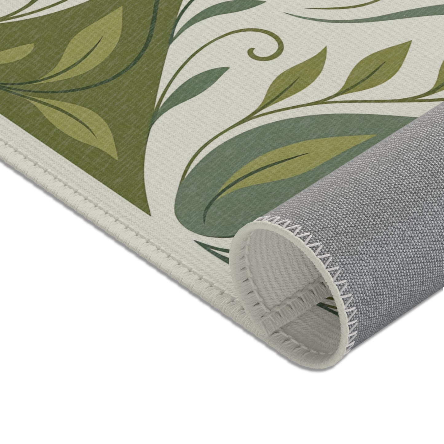 Botanical Rug “Plant Soul” – Emotional Abstract Design for Living Room or Bedroom