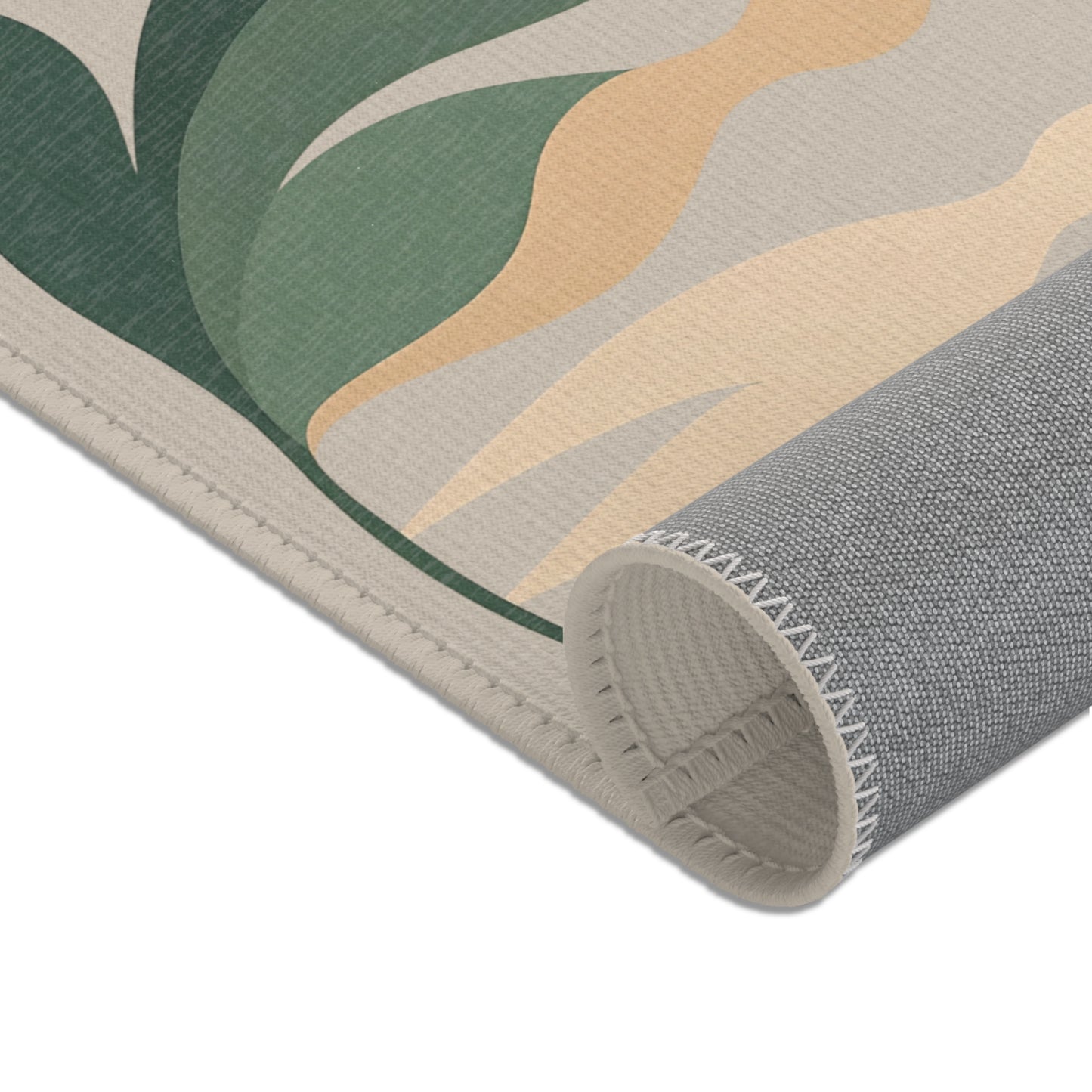 Botanical Rug “Awakening Roots” – Emotional Abstract Design for Living Room or Bedroom