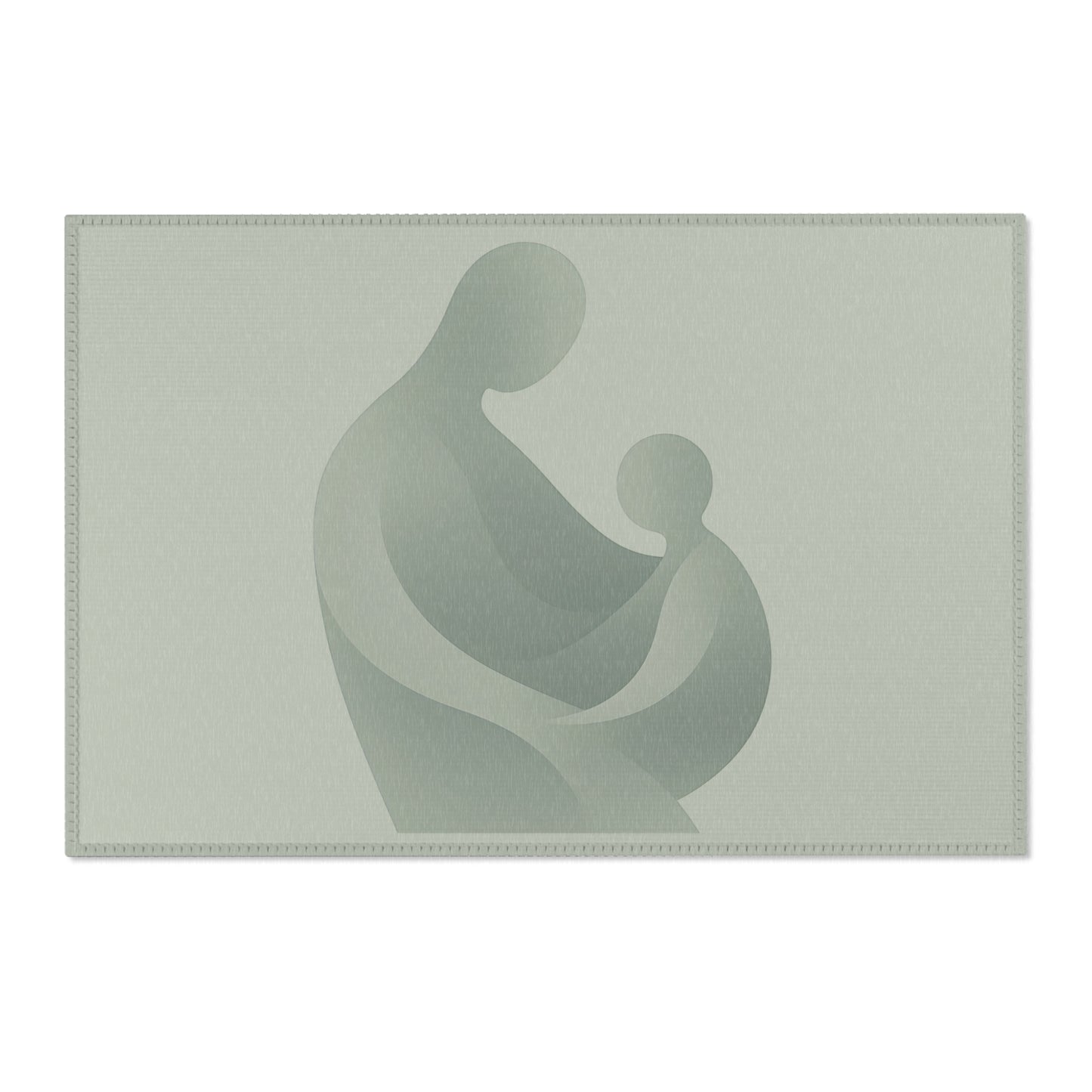 Alfombra monocromática «Intimate Momentum»: diseño abstracto y emotivo para sala de estar o dormitorio. 