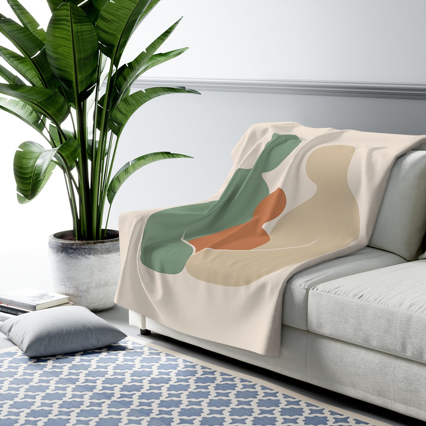 Plaid Sherpa Scandinave – “Harmonie Familiale” ⚖️