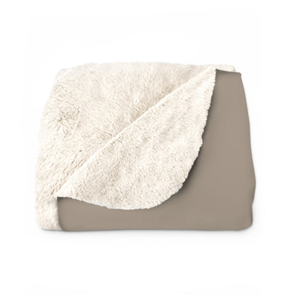 Plaid Sherpa Minimaliste – “Nid Silencieux” 🧘‍♀️