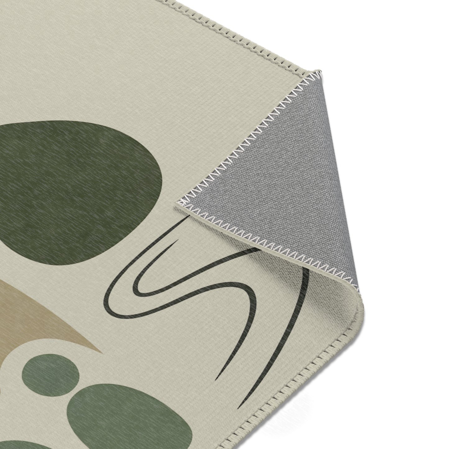 Japanese Zen Rug “Shizukesa” – Emotional Abstract Design for Living Room or Bedroom 
