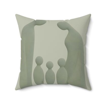 Coussin Émotionnel Monochrome – “Écho des Cœurs” 💞