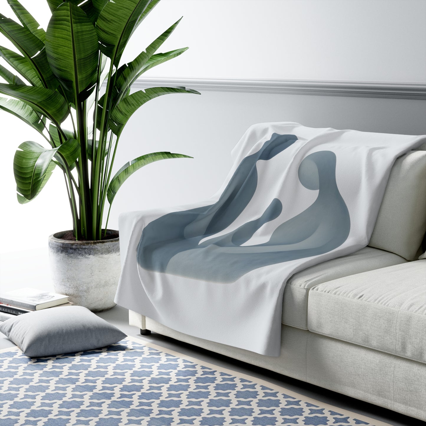 Plaid Sherpa Monochrome – “Présence Silencieuse” 💙