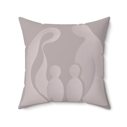 Coussin Émotionnel Monochrome – “Résonance Intime” 🩶