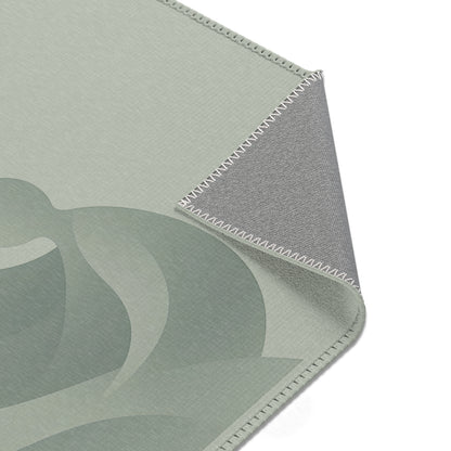 Alfombra monocromática «Intimate Momentum»: diseño abstracto y emotivo para sala de estar o dormitorio. 