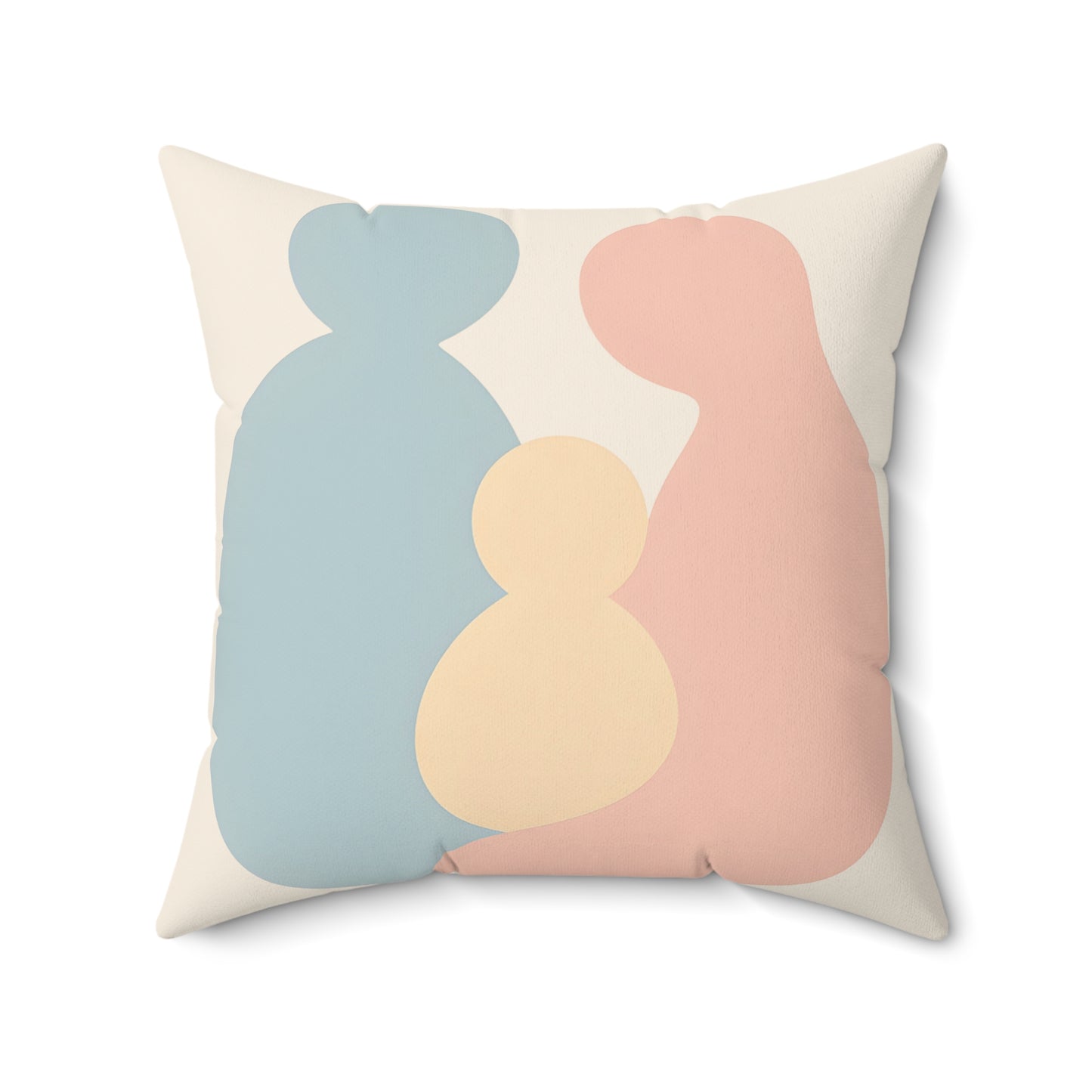 Coussin Émotionnel Minimaliste – “Étreinte Familiale” 🧘‍♂️