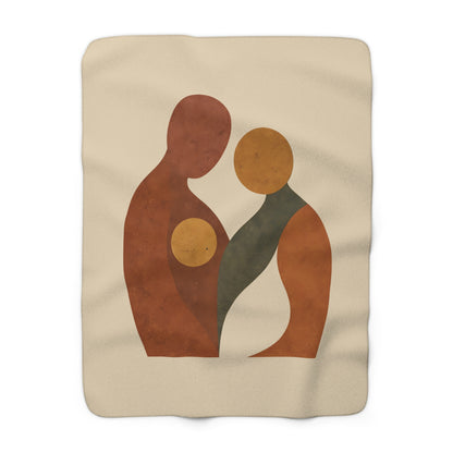 Plaid Sherpa Vintage – “L’écho du lien” 🪞