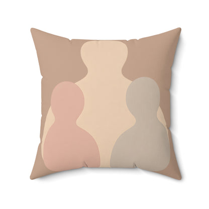 Coussin Émotionnel Minimaliste – “Étreinte Invisible” 🤍