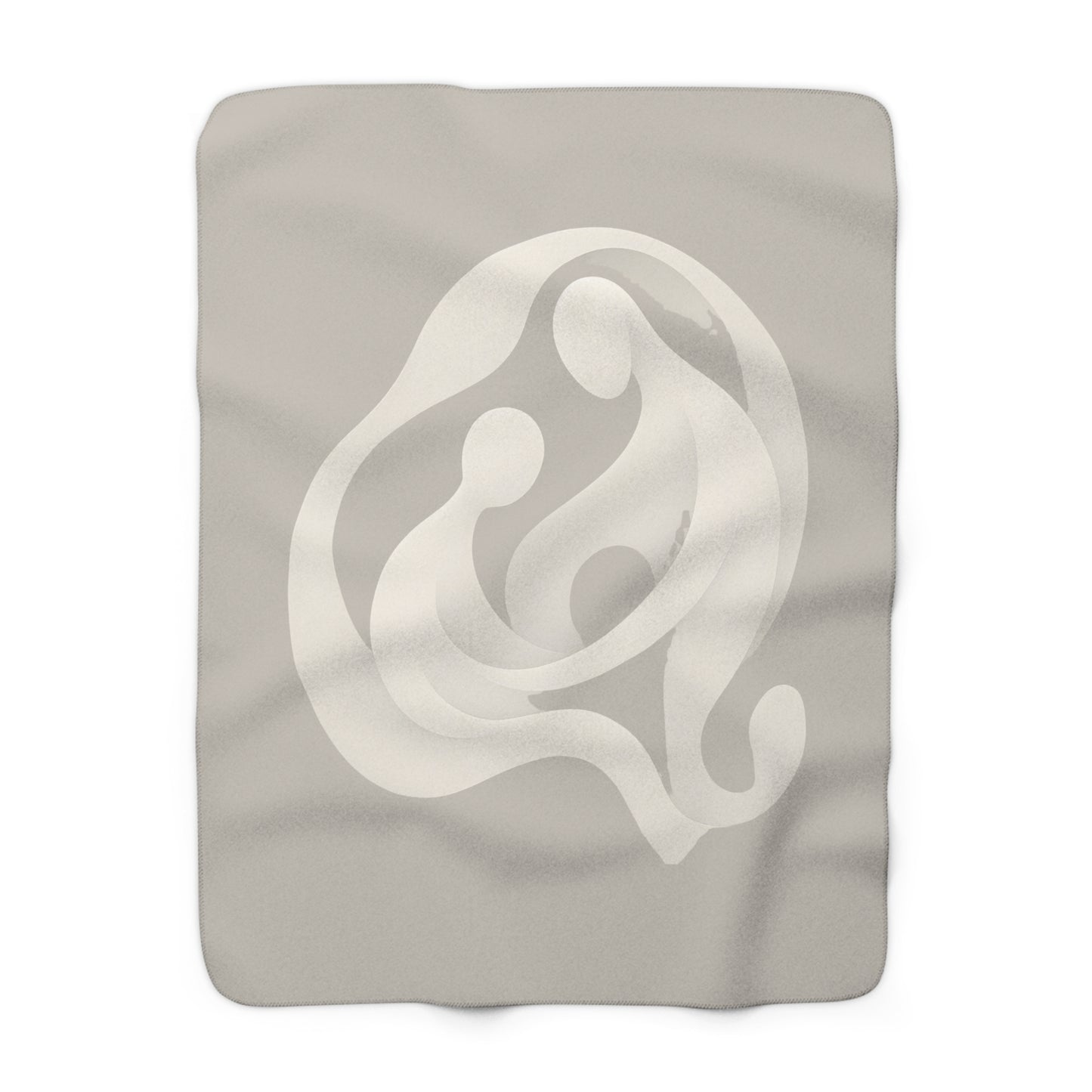 Plaid Sherpa Monochrome – “Âmes liées” 🤍