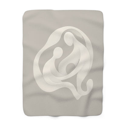 Plaid Sherpa Monochrome – “Âmes liées” 🤍