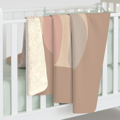 Plaid Sherpa Minimaliste – “Étreinte Invisible” 🤍