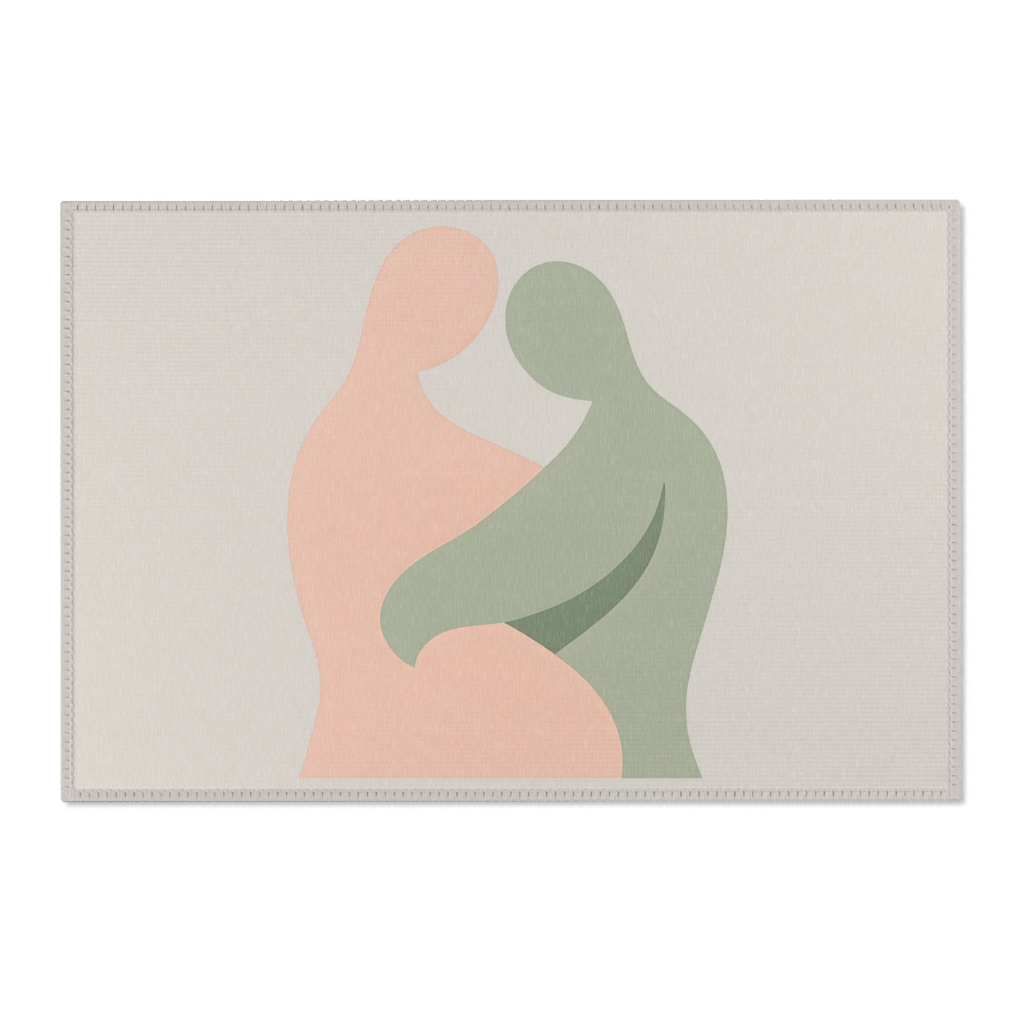 Scandinavian Rug “Echoes of Harmony” – Emotional Abstract Design for Living Room or Bedroom 