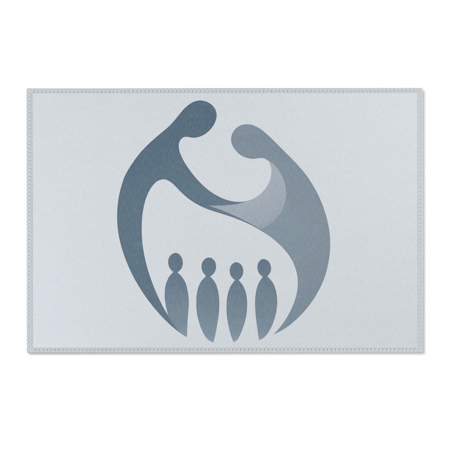 Tapis Émotionnel Monochrome – “Silence Relié” 💙