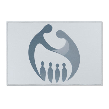 Tapis Émotionnel Monochrome – “Silence Relié” 💙