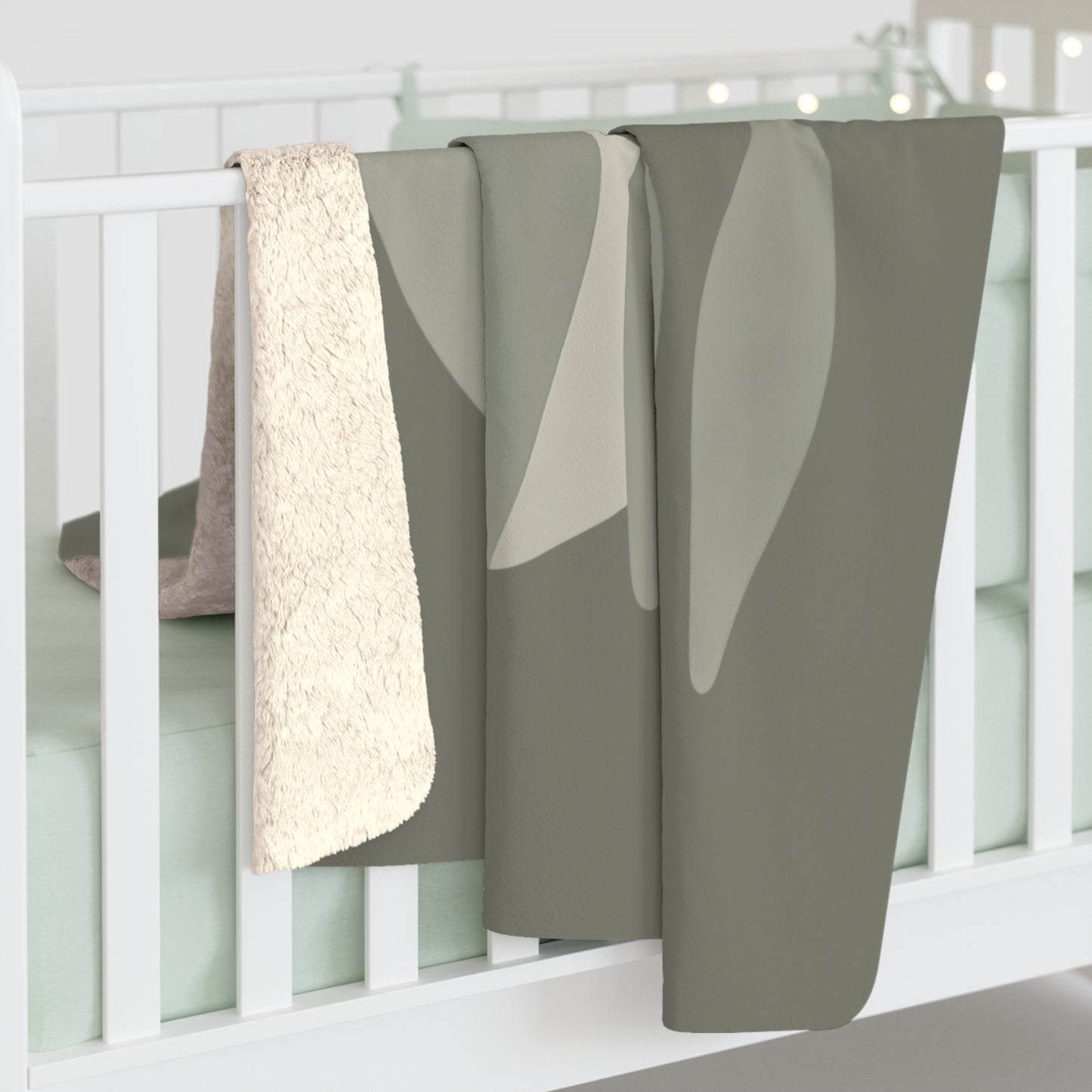 Plaid Sherpa Monochrome – “Harmonie Silencieuse” 💚