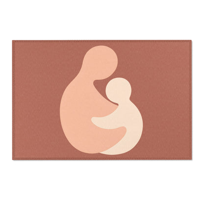 Tapis Émotionnel Minimaliste – “Étreinte Douce” 🤍