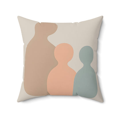 Coussin Émotionnel Scandinave – “Échos de Famille” 🧘‍♀️