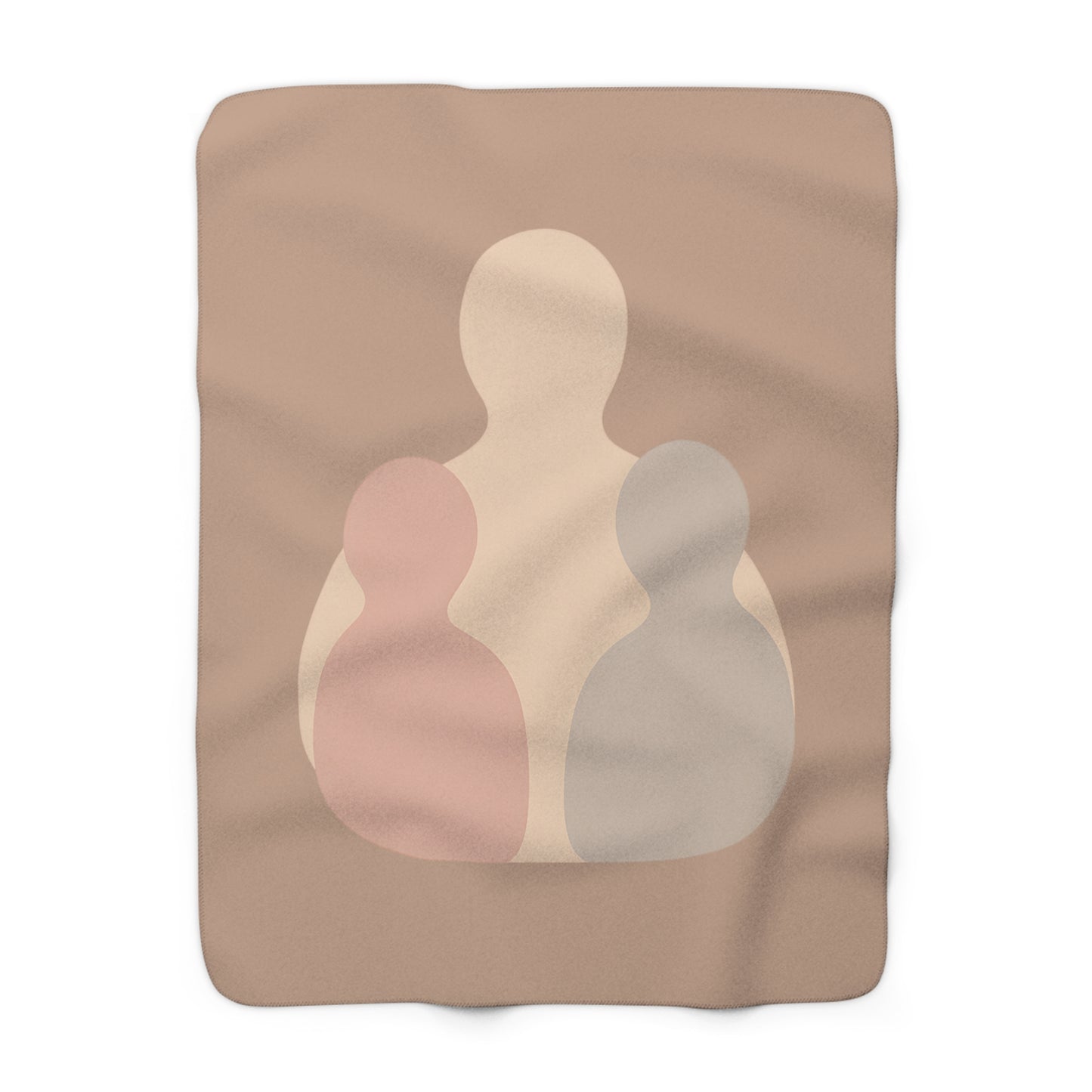 Plaid Sherpa Minimaliste – “Étreinte Invisible” 🤍