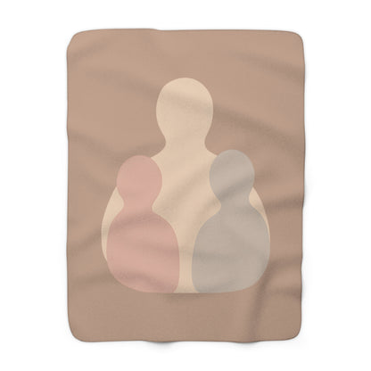 Plaid Sherpa Minimaliste – “Étreinte Invisible” 🤍