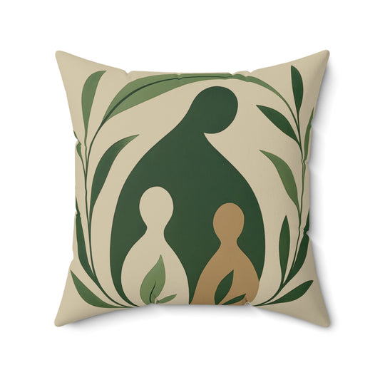 Coussin Émotionnel Botanique – “Lianes Invisibles”