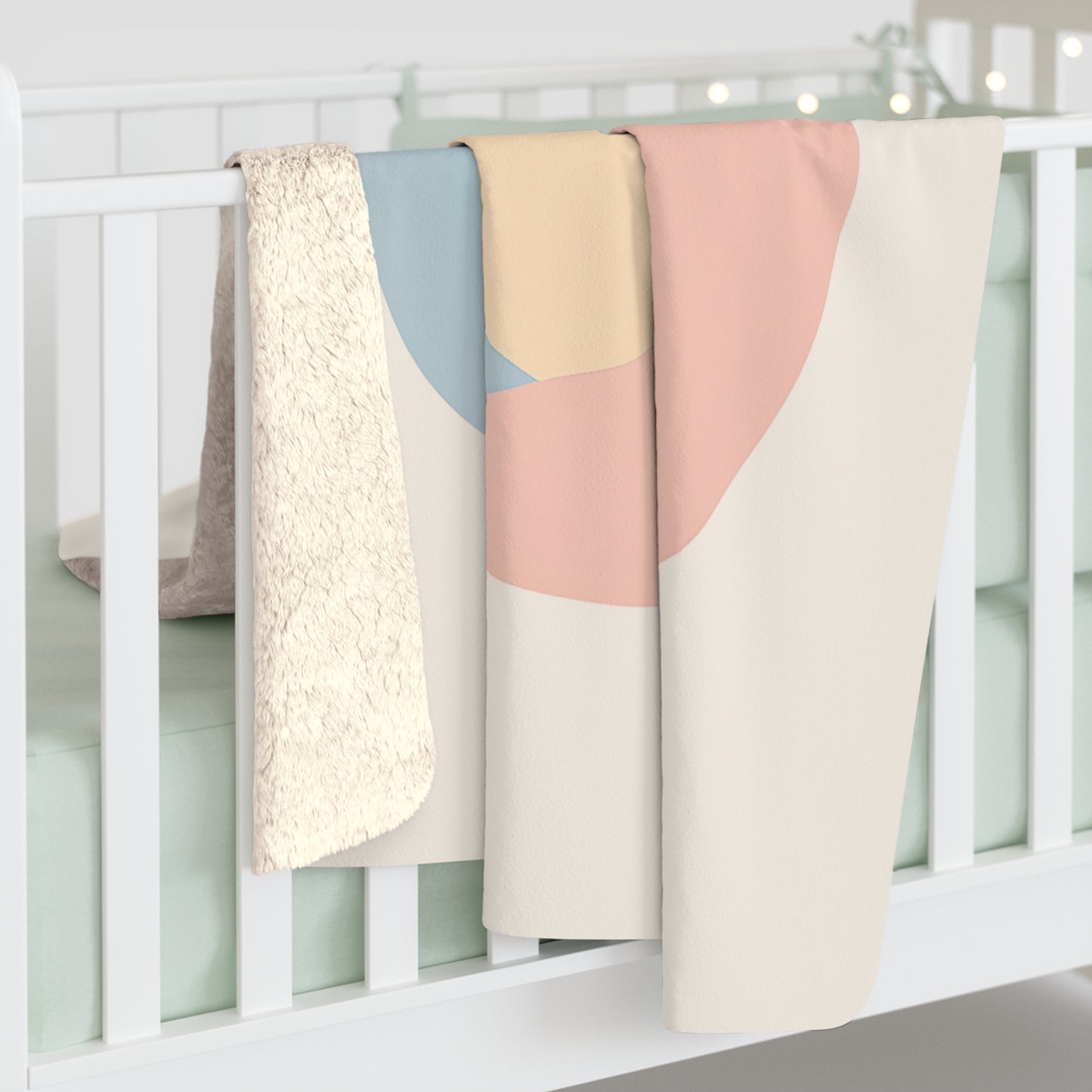 Plaid Sherpa Minimaliste – “Étreinte Familiale” 🧘‍♂️