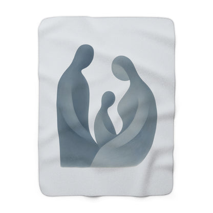 Plaid Sherpa Monochrome – “Présence Silencieuse” 💙