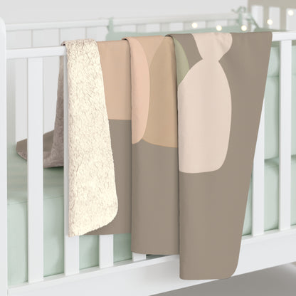 Plaid Sherpa Minimaliste – “Nid Silencieux” 🧘‍♀️
