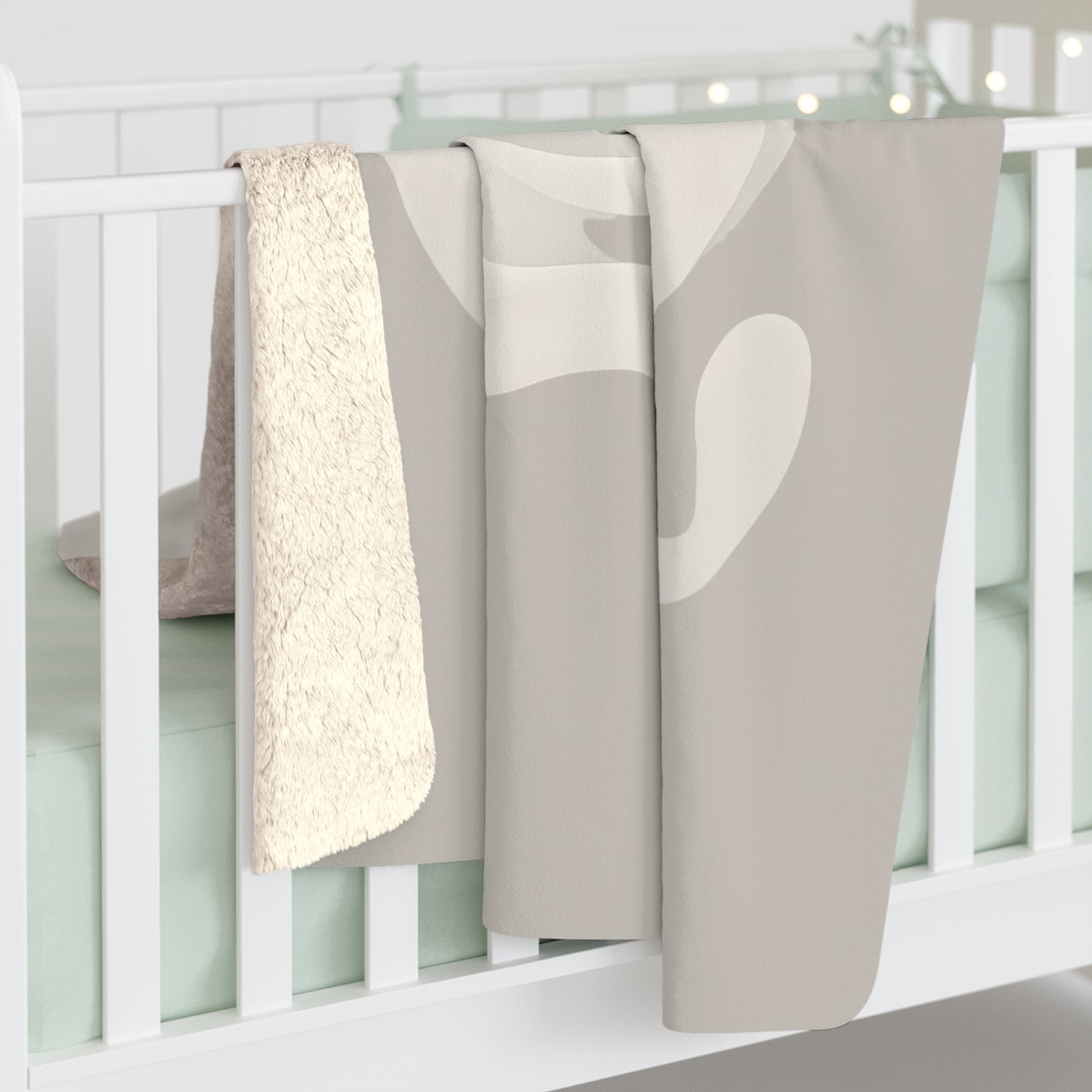 Plaid Sherpa Monochrome – “Âmes liées” 🤍