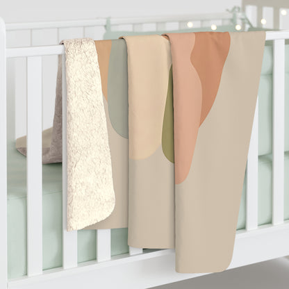 Plaid Sherpa Minimaliste – “Étreintes Murmurées” 🤍