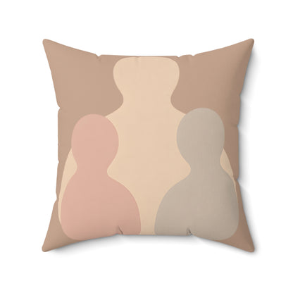 Coussin Émotionnel Minimaliste – “Étreinte Invisible” 🤍