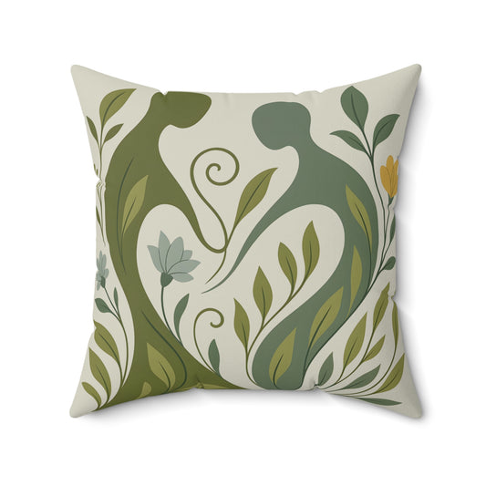 Coussin Émotionnel Botanique – “Âme Végétale” 🪴