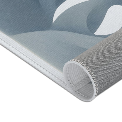 Tapis Émotionnel Monochrome – “Présence Silencieuse” 💙