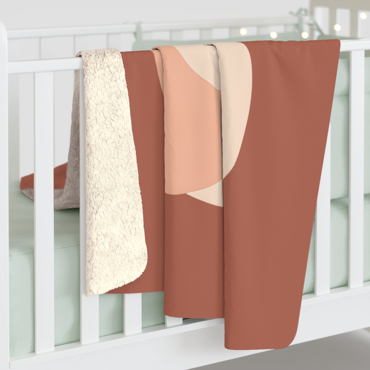 Plaid Sherpa Minimaliste – “Étreinte Douce” 🤍