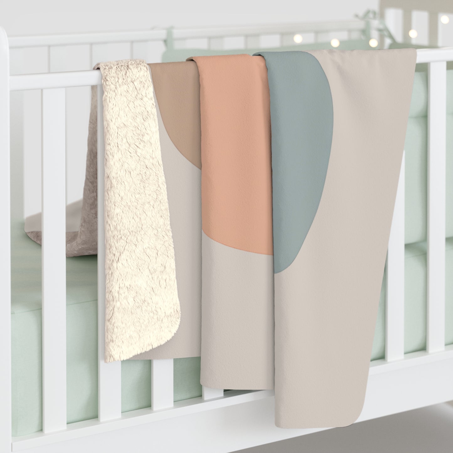 Plaid Sherpa Scandinave – “Échos de Famille” 🧘‍♀️