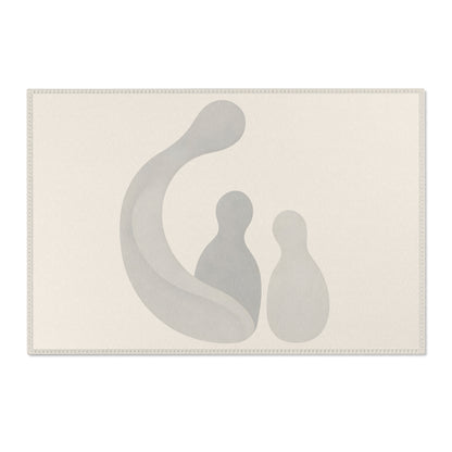 Tapis Émotionnel Monochrome – “Présence Sereine” 🤍