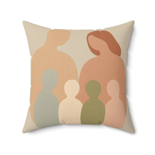 Coussin Émotionnel Minimaliste – “Étreintes Murmurées” 🤍