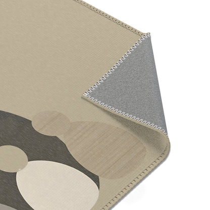Alfombra zen japonesa «Shinzen»: diseño abstracto y emotivo para sala de estar o dormitorio. 