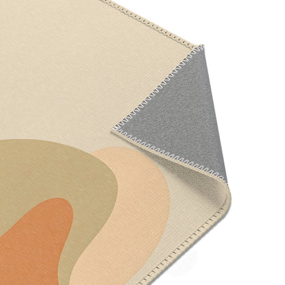 Alfombra escandinava «Silent Link»: diseño abstracto y emotivo para salón o dormitorio. 